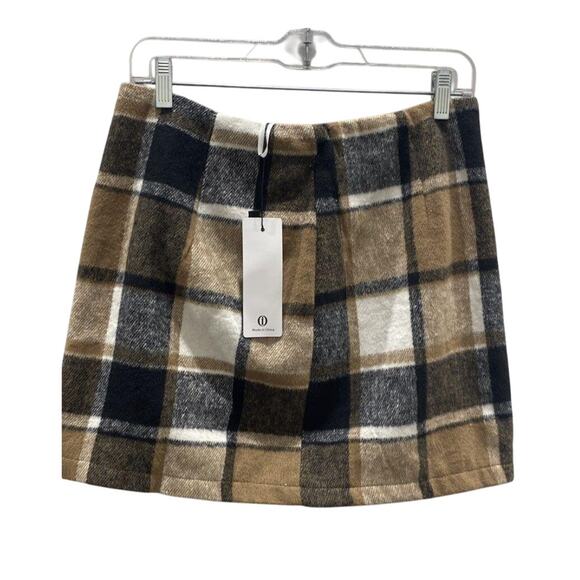 M I Isabel Marant Plaid Wool Mini Skirt – NWT Size M Academia Fall - Picture 1 of 3